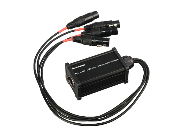 CXA032 DMX-конвертер кабель, 4хXLR(3p)female - RJ-45, Soundking