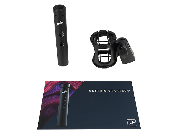 Микрофон Antelope Audio [Edge Note] конденсаторный, диафрагма: 16,1 мм, кардиоида, 20 Гц - 20 кГц, уровень звукового давления: 146 дБ, соотношение сигнал-шум: 69 дБ (А), чувствительность: -42 дБ, 8 мВ/Па (+/-3 дБ), требования к питанию: фантомное питание