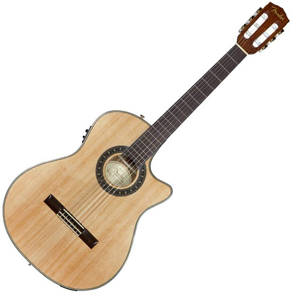 FENDER CN-240SCE THINLINE NATURAL - Гитара классическая со звукоснимателем