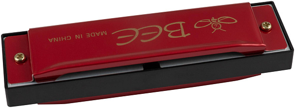 BEE DF10A-1 RED - Губная гармоника диатоническая