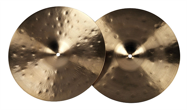 Тарелки хай-хэт 13" [13" COLLECTION ARTIST DRY HI-HAT] KINGDO [13" COLLECTION ARTIST DRY HI-HAT] сплав В20, ручная работа, специальное окисление