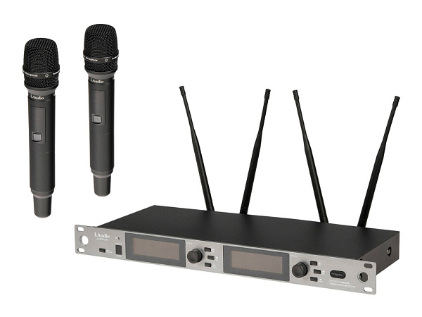 LS-302-2M Беспроводная микрофонная система, 2 ручных передатчика, LAudio