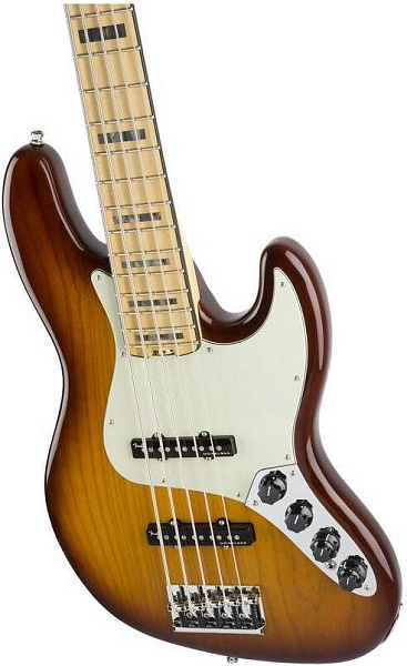 FENDER American Elite Jazz Bass V MN Tobacco Burst - Бас-гитара 5 струн