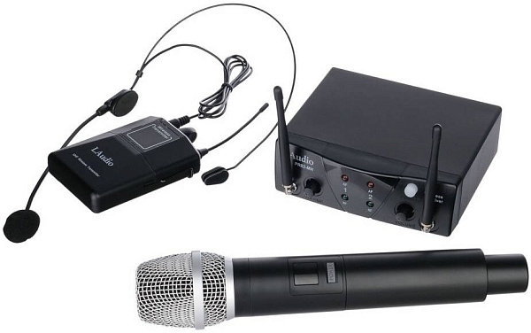 LAUDIO PRO2-MH Двухканальная радиосистема с ручным передатчиком и головным...