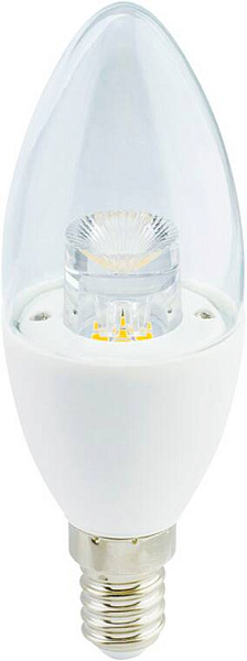 Ecola candle LED Premium 7,0W 220V E14 2700K прозрачная свеча с линзой...