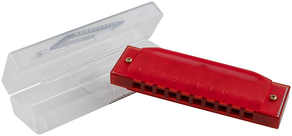 BEE DF10A-3 RED - Губная гармоника диатоническая