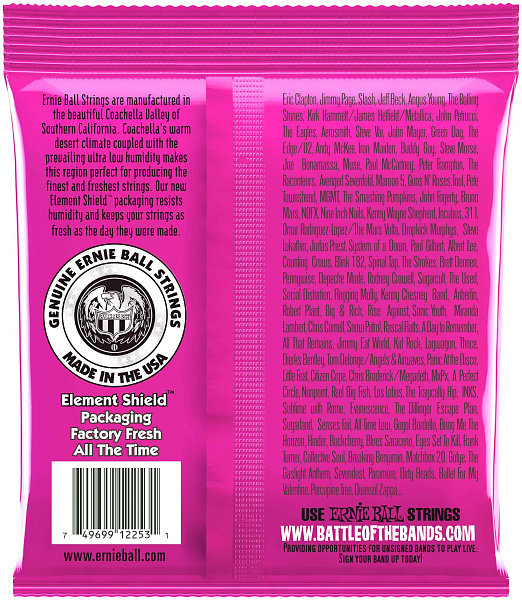 ERNIE BALL 2253 Classic Rock n Roll Pure Nickel Slinky Super 9-42 - Струны для электрогитары