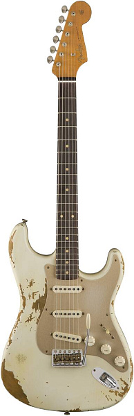FENDER LIMITED EDITION HEAVY RELIC '59 ROASTED STRAT, AGED OLYMPIC...