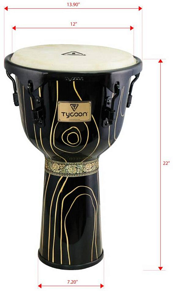 TYCOON TJSS-72 BS CY Cyclone - Джембе с винтовой настройкой