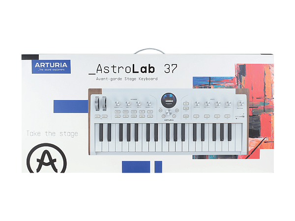 Сценическая клавиатура [230721] Arturia [AstroLab 37 White] Astrolab White 37 клавиш, полувзвешенная механика, 10 звуковых движков, вокодер, 10 кнопок пресетов , 4 макрорегулятора, MIDI-вход, USB-C и USB-A; аудио Bluetooth; WiFi, цвет белый