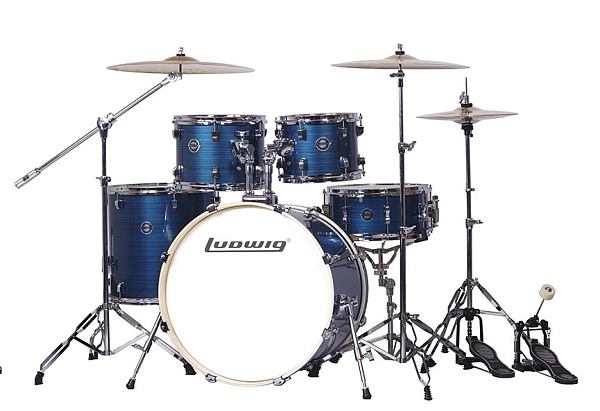 LC198-4 Accent Pro Барабанная установка, синяя (2 коробки), Ludwig