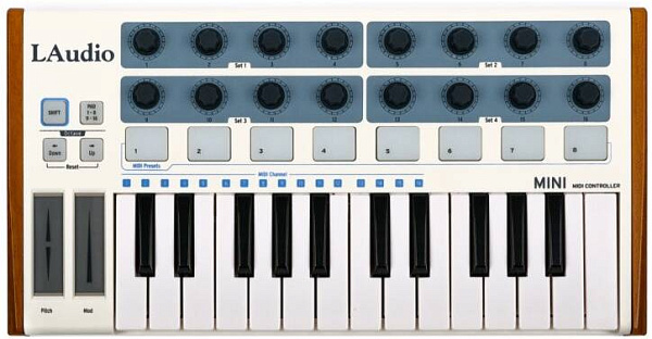 LAUDIO Worldemini MIDI-контроллер, 25 клавиш, LAudio