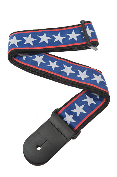 50A10 Тканный ремень для гитары, рисунок «Stars & Stripes», Planet Waves
