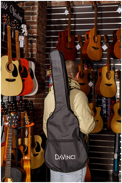 DAVINCI DF-50A 16 BK PACK - Гитара акустическая в наборе