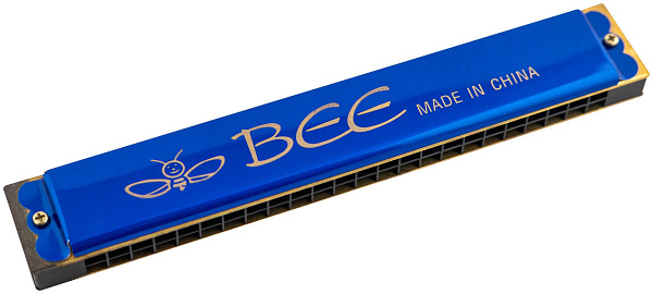 BEE DF24-1 BLUE - Губная гармоника тремоло