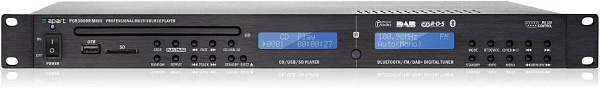 BIAMP PCR3000RMKIII - медиаплеер CD/MP3, SD и USB, FM-тюнер, Bluetooth,...