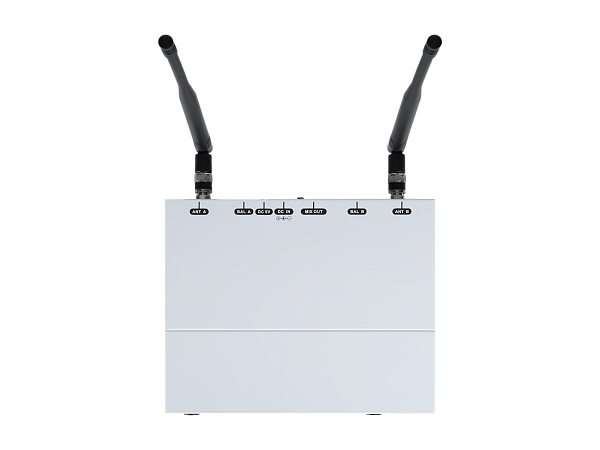 Микрофонная радиосистема Axelvox [DX800SW] UHF 650 - 758 MHz, подавитель обратной связи, цифровая модуляция, LCD дисплей, DSP, ручной микрофон - 2 шт., силиконовые кольца - 2 шт., держатель для микрофона - 2 шт., цвет белый.