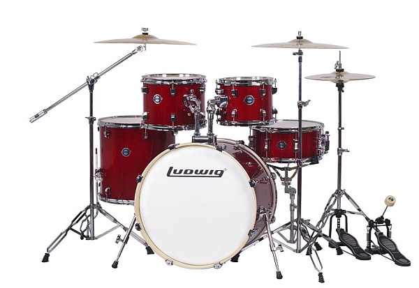 LC197-3 Accent Pro Барабанная установка, красная (2 коробки), Ludwig