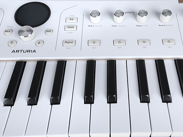 Сценическая клавиатура [230721] Arturia [AstroLab 37 White] Astrolab White 37 клавиш, полувзвешенная механика, 10 звуковых движков, вокодер, 10 кнопок пресетов , 4 макрорегулятора, MIDI-вход, USB-C и USB-A; аудио Bluetooth; WiFi, цвет белый