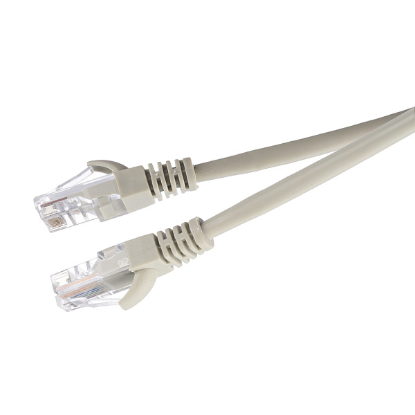 00-00027471 Патч-корд RJ-45 (m)-RJ-45 (m) 0.5м кат.5е ПВХ 26AWG, серый, в пакете, GoPower
