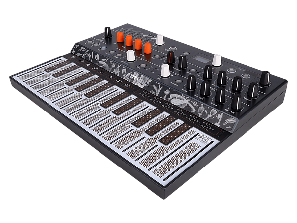 Синтезатор [570101] Arturia [MicroFreak] цифровой аппаратный, 25 клавиш с поддержкой полифонического касания, цифровым осциллятором и аналоговым фильтром Oberheim SEM, CV/Gate/Mod выходы, Cloc IN/OUT, MIDI IN/OUT, выход TRS, выход для наушников, USB