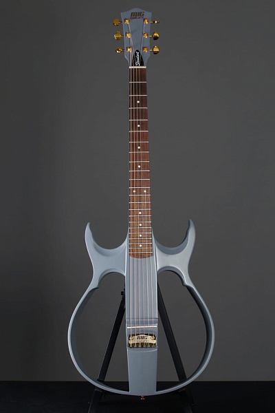 SG1LG23 SG1 Сайлент-гитара, светло-серая, MIG Guitars