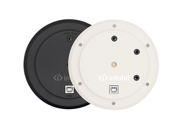 Микрофон Infobit [iSpeaker M700] Микрофонный массив, AI обработка, охват 8 метров на 360 градусов.