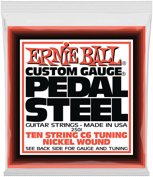 ERNIE BALL 2501 Nickel Wound C6 Tuning 12-66 - Струны для педальной 10-струнной слайд-гитары