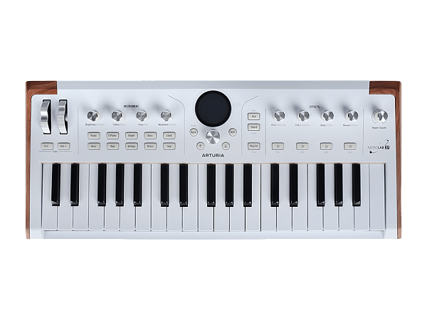 Сценическая клавиатура [230721] Arturia [AstroLab 37 White] Astrolab White 37 клавиш, полувзвешенная механика, 10 звуковых движков, вокодер, 10 кнопок пресетов , 4 макрорегулятора, MIDI-вход, USB-C и USB-A; аудио Bluetooth; WiFi, цвет белый