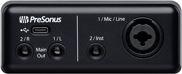 PRESONUS AudioBox GO - аудиоинтерфейс USB 24бит/96кГц, USB-C.