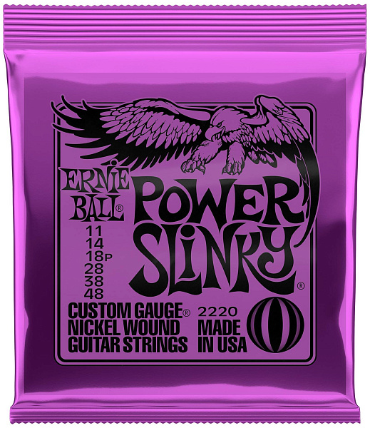 ERNIE BALL 2220 Nickel Wound Slinky Power 11-48 - Струны для электрогитары