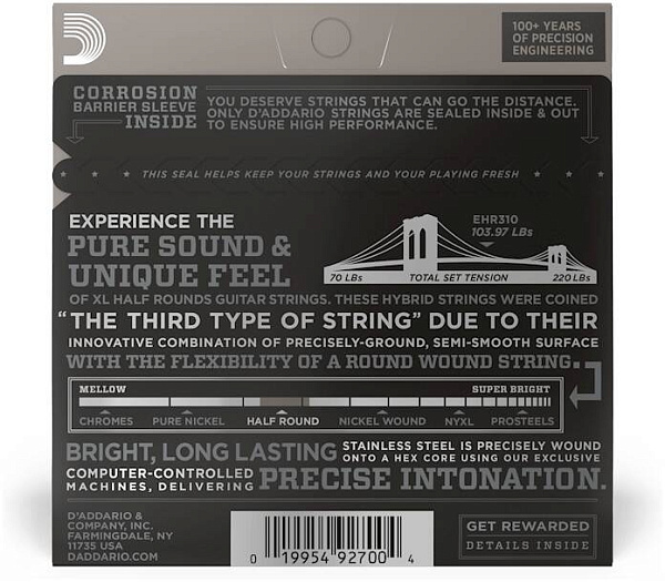 D'ADDARIO EHR310 - Струны для электрогитары