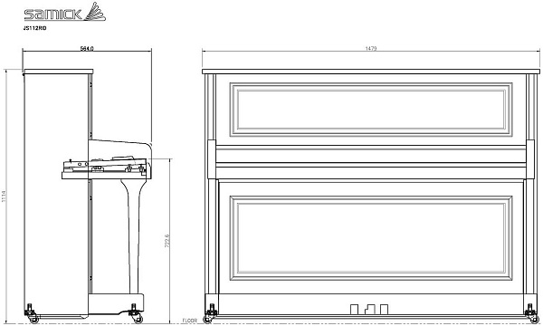 SAMICK JS112RID MAHP - Пианино акустическое
