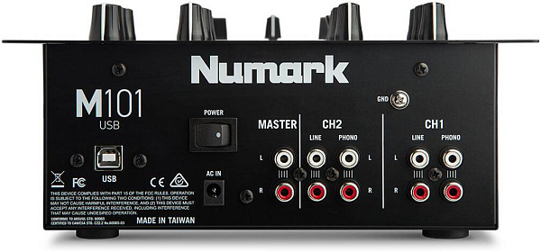 NUMARK M101 USB Black - DJ-микшерный пульт 2х канальный, USB интерфейс.
