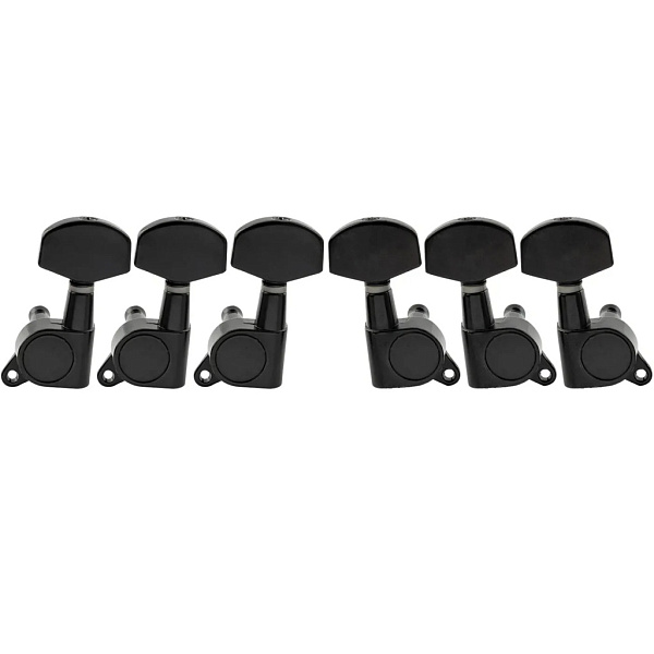 MX1340BK-3MX1341BK-3 Колки для гитары 3+3, черные, Musiclily