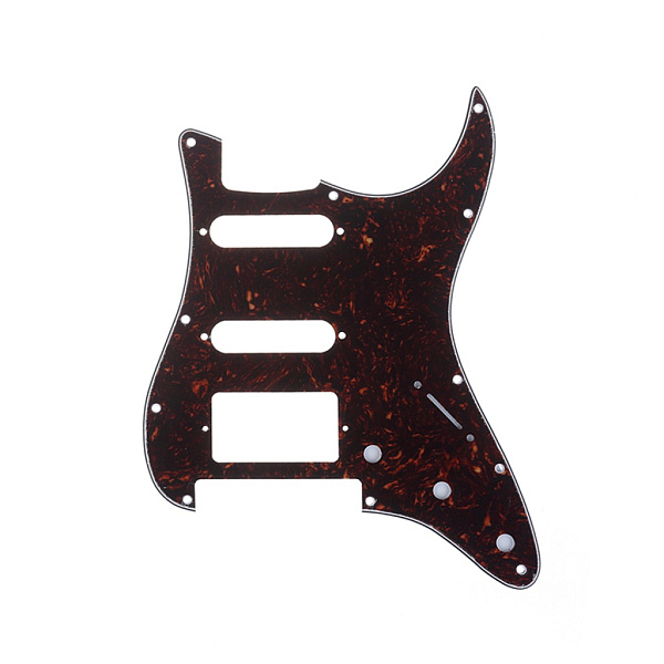 MX1380DT Пикгард для гитары Fender Stratocaster HSS, 4 слоя, черепаший панцирь, Musiclily
