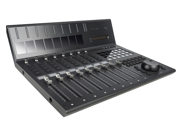 MIDI контроллер [110205A2020] Icon [V1-M] USB MIDI DAW контроллер, 9 моторизованных фейдеров, 8 двухфункциональных энкодеров, программируемый 7-дюймовый цифровой сенсорный дисплей, LED-индикаторы, 12-ти сегментный Master стерео индикатор