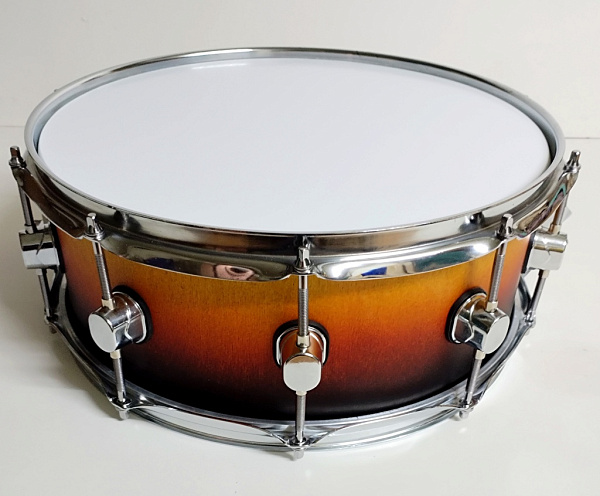 MBb-m-1455-10-SB Малый барабан 14х5,5", берёза, металлические обода, санберст, Мастерская Бехтеревых