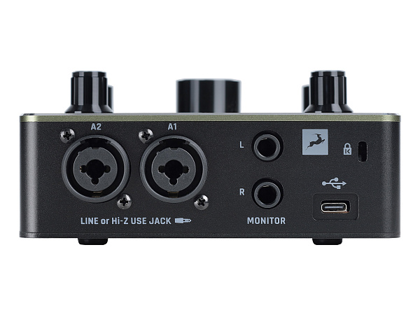 Аудиоинтерфейс Antelope Audio [Zenith 2] 32 бит/192 кГц, 2 линейных/инструментальных/микрофонных входа +48В с комбинированными XLR/Jack 6,3, 2 линейных выхода Jack 6,3 TRS,  выхода для наушников, MIDI вход/выход, DSP, TYPE-C