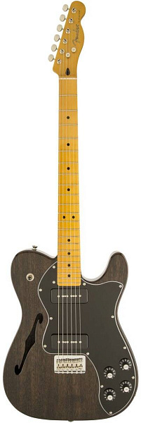 FENDER MODERN PLAYER TELECASTER THINLINE DELUXE Transparent Black - Электрогитара