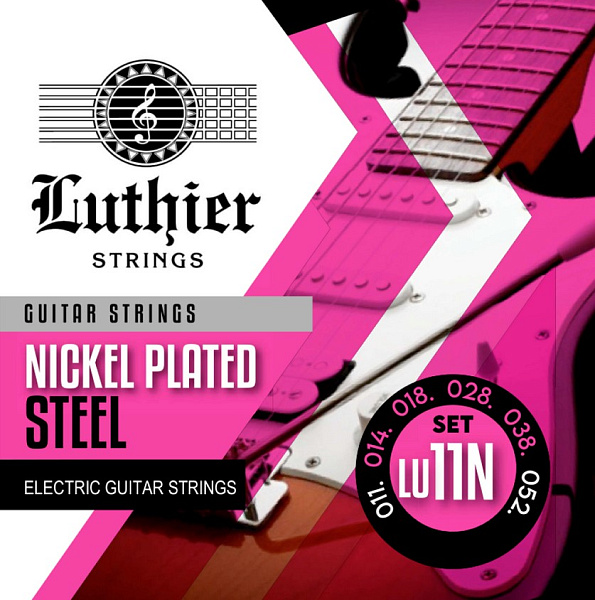 LU-11N Комплект струн для электрогитары, никелированные, 11-52, Luthier