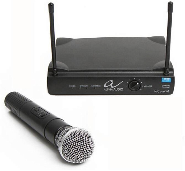 ALPHA AUDIO Mic one WL микрофонная радиосистема одноканальная, 4 пресетные...