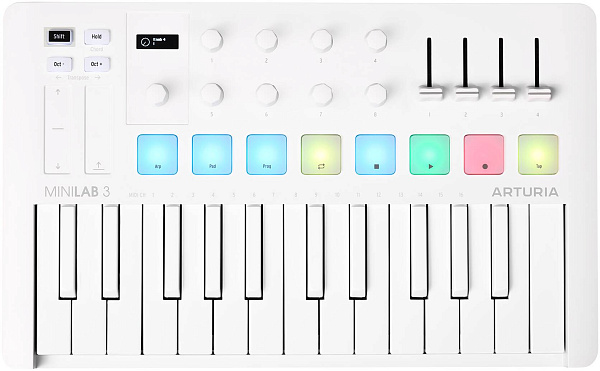ARTURIA MiniLAB 3 Alpine White - MIDI-клавиатура