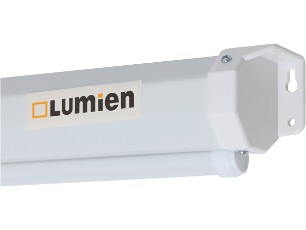 [LEP-100127] Настенный экран Lumien [Eco Picture] 157х227см (рабочая область 124х221 см) (100") Matte White верх.кайма 30 см, восьмигранный корпус, возможность потолочн./настенного крепления, 16:9, цвет корпуса белый (треугольная упаковка)