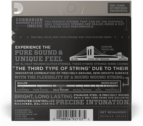 D'ADDARIO EHR340 - Струны для электрогитары