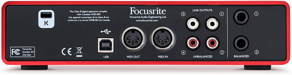 FOCUSRITE Scarlett 2i4 2nd Gen - Звуковая карта