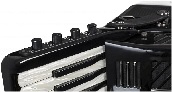 HOHNER MATTIA IV 120 BK gun black - Аккордеон 4/4
