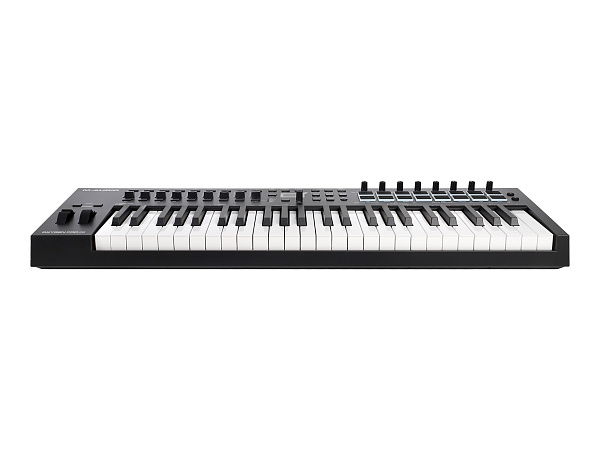 MIDI клавиатура [OXYGENPRO49] M-audio [Oxygen Pro 49] 49 клавиш, 8 энкодеров, 9 фейдеров, 16 пэдов, 12 кнопок управления, колеса высоты тона и модуляции, smart control, auto-mapping, встроенный арпеджиатор, 1/4" Jack вход для педали сустейна, MIDI выход