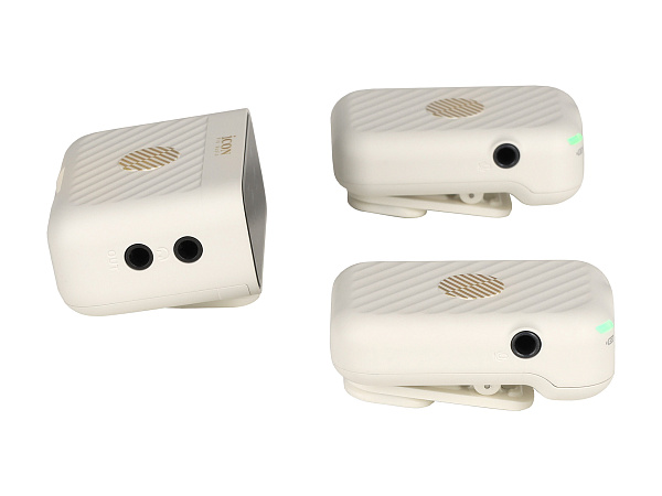 Радиосистема микрофонная Icon [AirMic Pro White] передатчик с микрофоном/приемник: 2/1, всенаправленный, 2.4 ГГц, дистанция: 250 м, время работы приемника/передатчика: 8/8 ч, цвет: белый