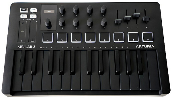 Arturia MiniLab 3 Deep Black - MIDI клавиатура